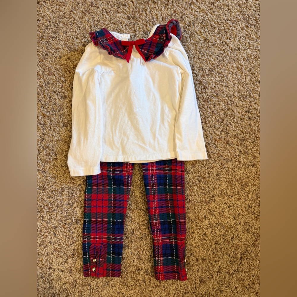 Janie and Jack Girls Plaid Set